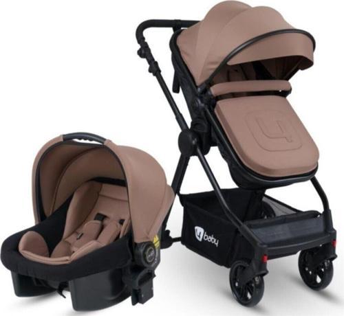 Ab-482 Cool Siyah Travel Sistem Bebek Arabası Kahverengi