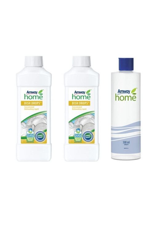 Amway Dısh Drops Konsantre Sıvı Bulaşık Deterjanı Özel Kapaklı Şişe 2 Adet 110488-2-10487