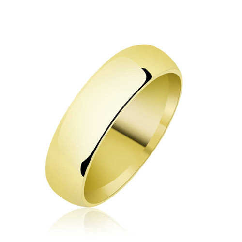 5 mm Düz Bombeli Gold Gümüş Alyans SL2011