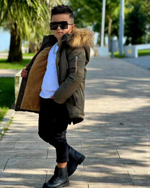 ERKEK ÇOCUK GARSON BEDEN İTHAL TAK ÇIKAR KÜRKLÜ CEPLİ FERMUARLI DÜĞMELİ BONDİT KUMAŞ KIŞLIK MONT-YEŞİL 851247960