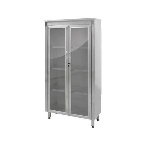 Paslanmaz Çelik Ameliyathane Alet ve İlaç Dolabı Hijyenik, Dayanıklı, Kilitlenebilir Medikal Dolap E