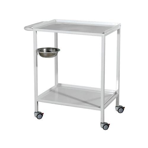 Pansuman Arabası E-250/A | İki Katlı, Antibakteriyel Gövdeli, Antistatik Tekerlekli, İtme Kollu Medi