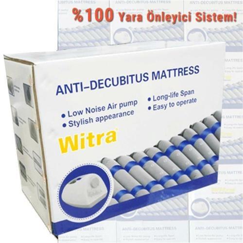 Witra Boru Tipi Antibakteriyel Havalı Yatak 12 cm | A+B Sistem, Sıvı Geçirmez ve Ergonomik