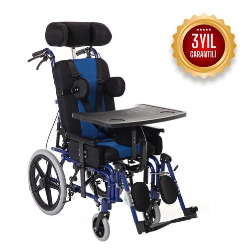 Römer Spastik Özellikli Manuel Tekerlekli Sandalye | Sırt Yatar, Ayak Kalkar, Tilt Mekanizmalı R358