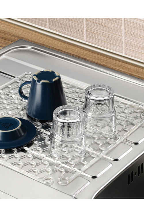 Lavabo Ve Buzluk Matı Lavabo Halısı 32 Cm X 32 Cm Şeffaf Mat