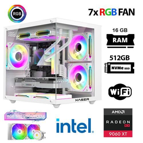 Eco X30 i9 14900KF 16GB DDR5 Ram 512GB M.2 NVMe SSD 16GB RX9060 XT Sıvı Soğutmalı Masaüstü Oyuncu Bilgisayarı