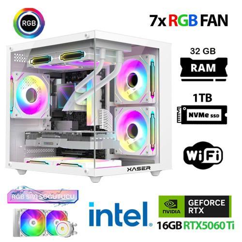 Eco X170 i7 12700KF 32GB DDR5 Ram 1TB M.2 NVMe SSD 16GB RTX5060Ti Sıvı Soğutmalı Hazır Oyuncu Sistemi
