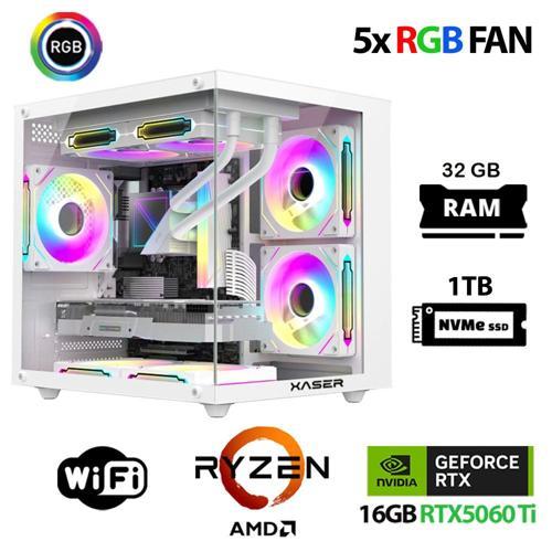 Eco X190 Ryzen 5 8400F 32GB DDR5 Ram 1TB M.2 NVMe SSD 16GB RTX5060Ti Oyuncu Masaüstü Bilgisayarı