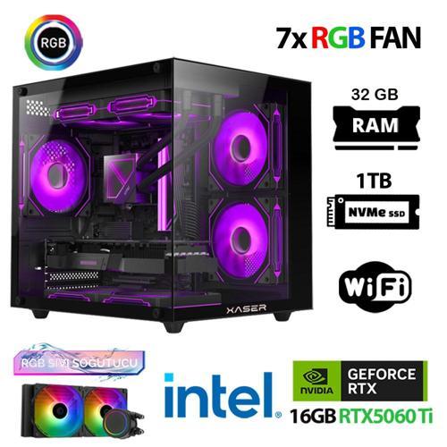 Eco X210 i7 12700KF 32GB DDR5 Ram 1TB M.2 NVMe SSD 16GB RTX5060Ti Sıvı Soğutmalı Hazır Oyuncu Sistemi