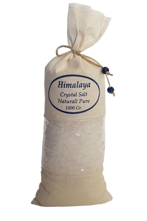 Himalaya Tuzu 1 Kg. Bez Torbada Iri Taneli Beyaz Renk Himalaya Orijinal Tuz Granül