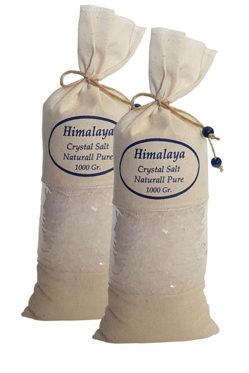 Himalaya Tuzu 2 Kg. Bez Torbada (1kg.x2ad.) Iri Taneli Beyaz Renk Himalaya Orijinal Tuz