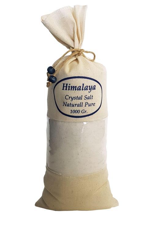 Himalaya Tuzu 1 Kg. Bez Torbada Ince Çekim Beyaz Renk Yemeklik Himalaya Orijinal Tuz