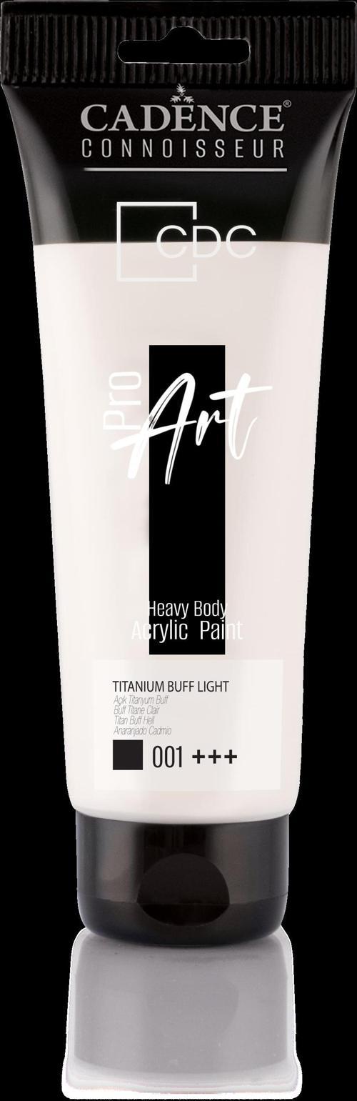 PROART HEAVY BODY AKRİLİK BOYA PR-001 AÇIK TİTANYUM BUFF 120ML