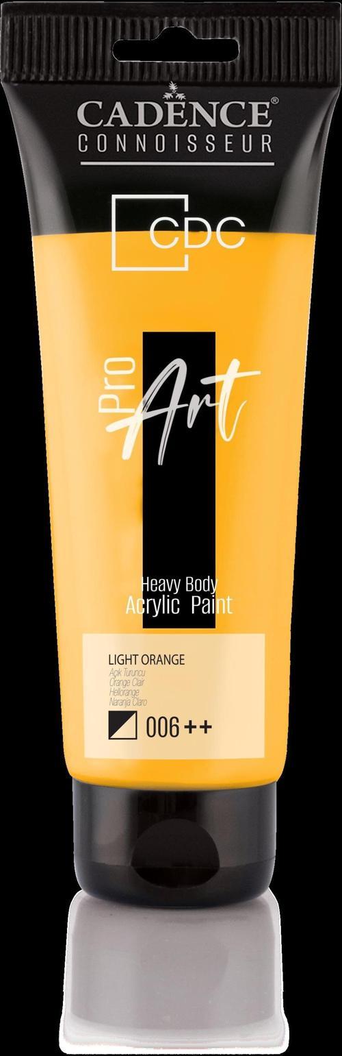 PROART HEAVY BODY AKRİLİK BOYA PR-006 AÇIK TURUNCU 120ML