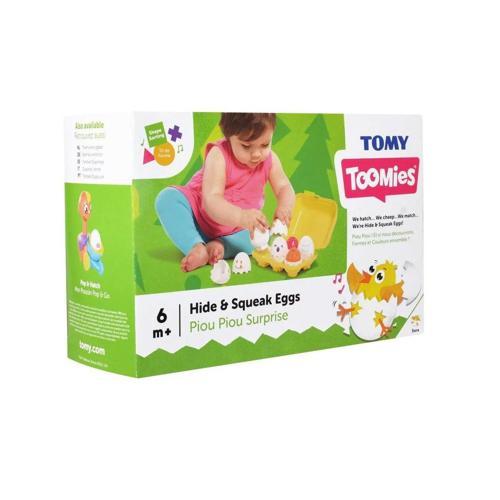 1581 Tomy Toomies Saklambaçlı Renkli Yumurtalar 12-36 Ay Eğitici Aktivite Oyuncağı – Sesli Eşleştirme ve Dizme Bebek Gel