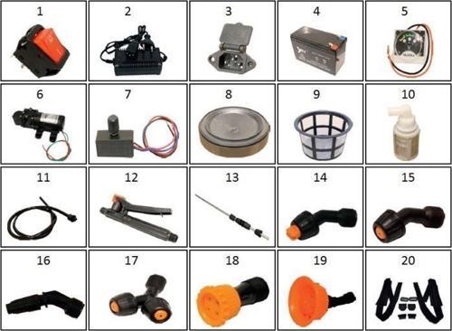 Vt16A Akülü İlaçlama Pompası Şarj Soketi No-3