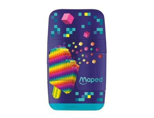Connect Pixel Party Çift Delikli Silgili Kalemtraş (20 Li Paket) 049223