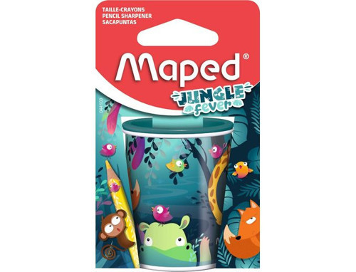 Jungle Fever Çift Delikli Kalemtıraş (24 Lü Paket) 044103