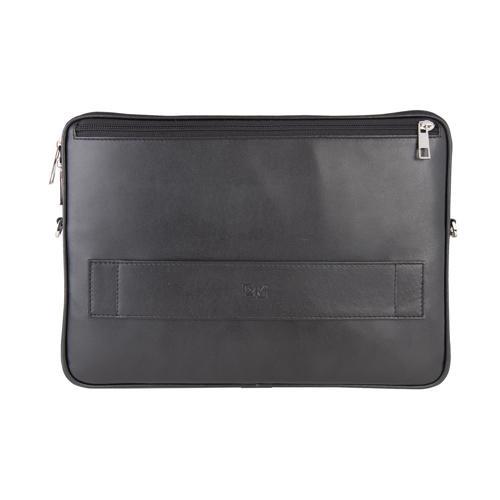 S.Deri Laptop Çantası,Tablet Çantası,13.3'' inç,Vegan,Omuz ve Valiz Askılı,Aksesuar ve Evrak Cepli,24*34*2 cm.,Siyah