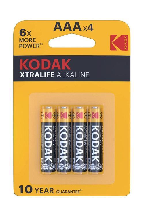 Kodak Xtralife 4 Adet Alkalin İnce Pil