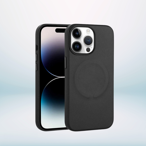 İphone 14 Pro Deri̇x Pu Kapak Si̇yah