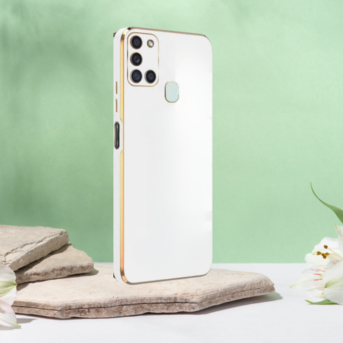 Samsung A21 S Şanzeli̇ze Kilif Beyaz