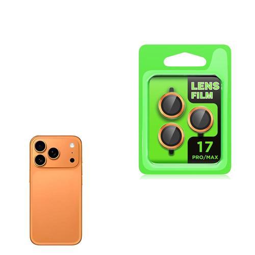 iPhone 17 Pro Max / İphone 17 Pro CL-07 Kamera Lens Koruyucu Turuncu