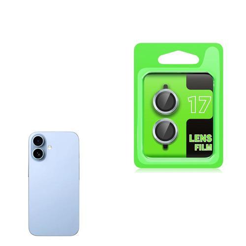 iPhone 17 Kamera Lens Koruyucu CL-07 Kamera Lens Koruyucu Açık Mavi