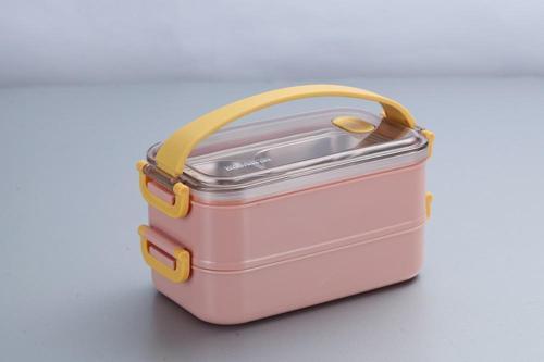 VGN363 1400ml Pembe Çelik Saklama Kabı