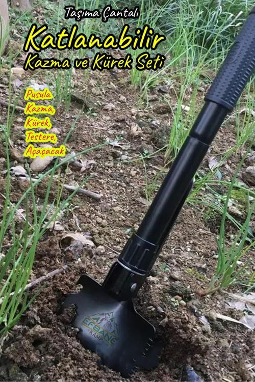 -  Katlanabilir Kazma Kürek Seti