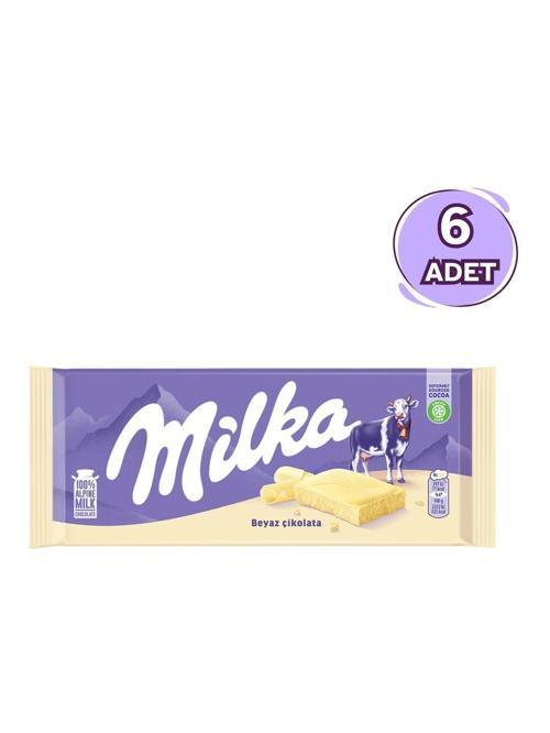 Beyaz Tablet Çikolata 80 gr – 6 adet