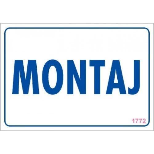 Pvc Levha "Montaj" 17,5*25 cm