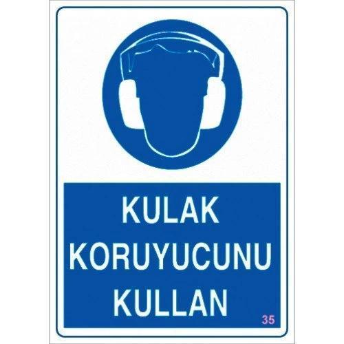 Pvc Levha "Kulak Koruyucunu Kullan" 25X35 Cm