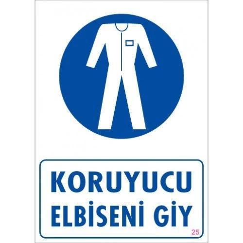 Pvc Levha "Paraşüt Tipi Eminiyet Kemerini Tak" 25X35 Cm