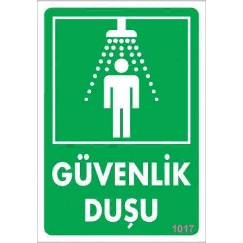 Pvc Levha "Güvenlik Duşu " 17,5*25 cm