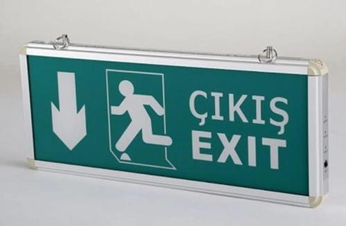 CT 9167 3W Çift Yönlü Ledli Exıt Çıkış Armatür 3 Saat Akülü CT-9167-12970