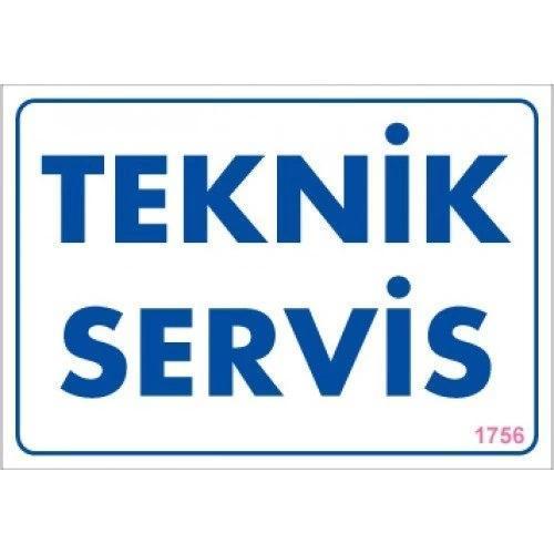 Pvc Levha "Teknik Servis" 17,5*25 cm