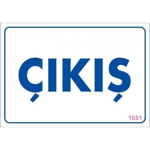 Pvc Levha "Çıkış" 17,5*25 cm