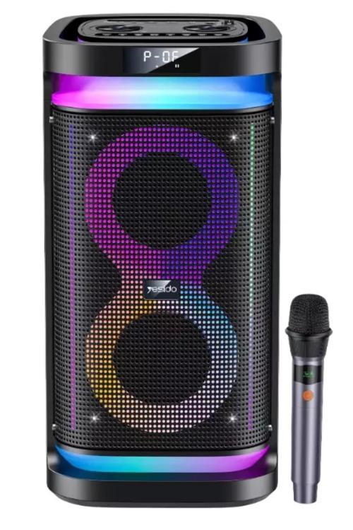 Yesido YSW29 Bluetooth RGB Işıklı Kablosuz Taşınabilir Hoparlör | 40W | Mikrofonlu | 4400mAh | 7 Ren