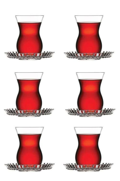 beykoz crystallin çay takımı 12 parça çay bardağı seti
