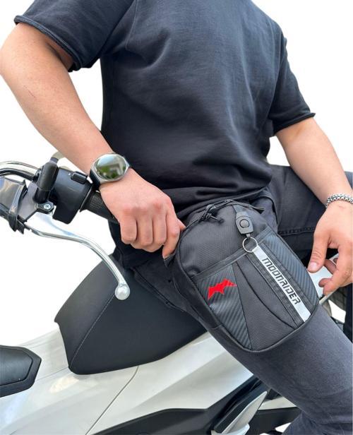 Motosiklet Bacak&bel Çantası Premium Suya Dayanıklı Unisex Geniş Ayarlanabilir Kemerli Motorcu Çanta