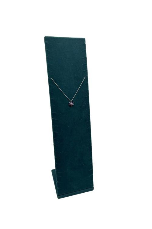 Moscow Model Süet Kumaş Haki Yeşil Renk 40/10 Cm Ayaklı Takı Sergileme Standı