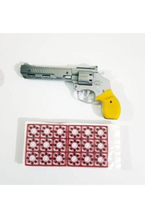 Oyuncak Büyük Boy Kapsül Tabanca + 3 Paket Kapsül