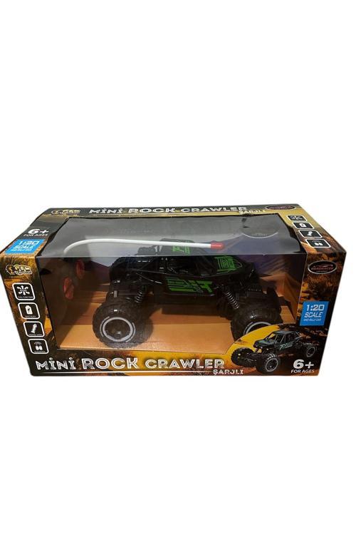 Kumandalı Şarjlı Arazi Aracı 1:20 Yeşil Mini Rock Crawler