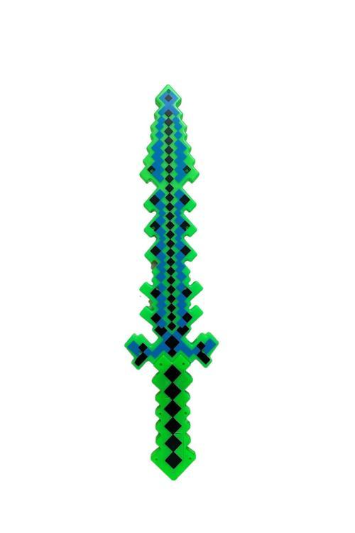 Minecraft Sensörlü Sesli Ve Işıklı Yeşil Işın Kılıcı
