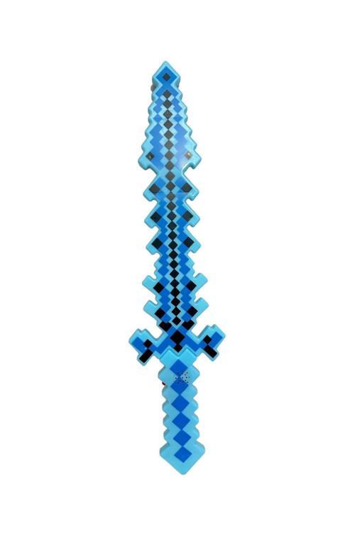 Minecraft Sensörlü Sesli Ve Işıklı Mavi Işın Kılıcı 50 Cm