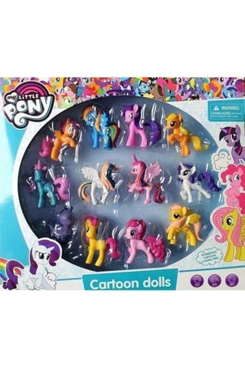 Pony My Little Pony Oyuncak 12'Li Set Figür Karakter Oyuncak - Tuka