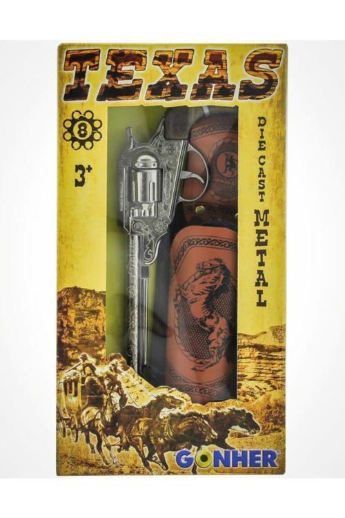 Revolver 8'Li Mantar Kovboy Oyuncak Tabanca Seti