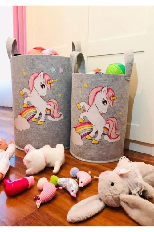 Oyuncak Saklama Kutusu Kirli Çamaşır Sepeti Katlanır Düzenleyici Sepet