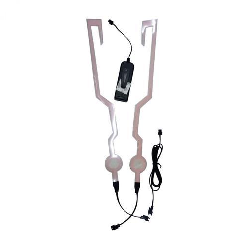MOTOSİKLET KASK SÜSÜ 6 LED YEŞİL IŞIK GECE GÖRÜŞÜ  İÇİN